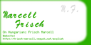 marcell frisch business card